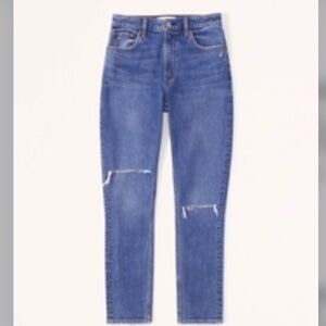 Abercrombie Curve Love High Rise Jean - Medium Destroy - Size 32